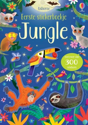 Eerste stickerboekje Jungle – boek cover