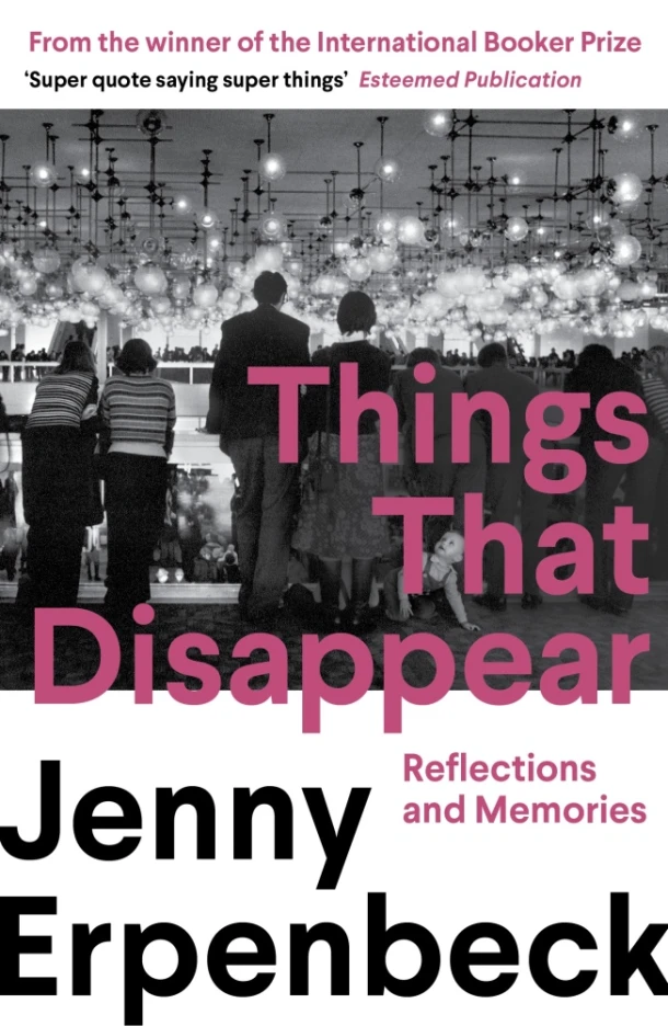 Things That Disappear – Jenny Erpenbeck – boek cover