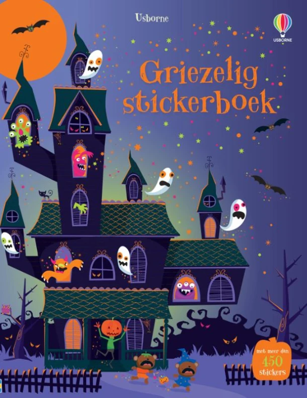 Griezelig stickerboek – boek cover