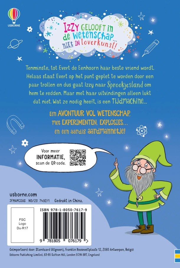 Izzy de uitvinder en de tijdmachine – boek cover