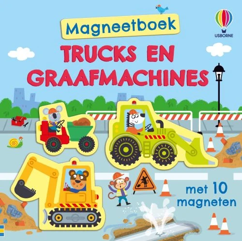 Trucks en graafmachines – Kristie Pickersgill – boek cover