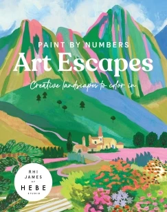 Paint by Numbers: Art Escapes – Rhi James of Hebe Studios – boek cover