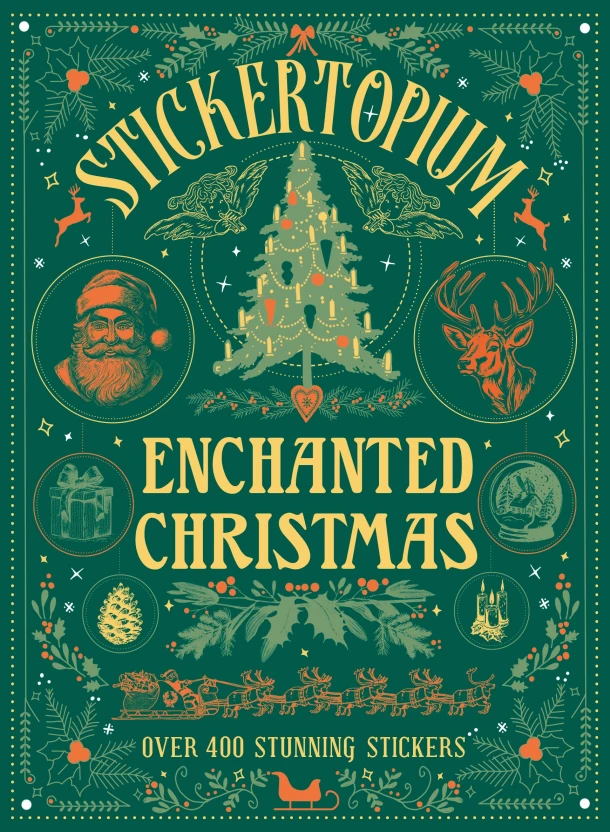 Stickertopium: Enchanted Christmas – Design Eye – boek cover