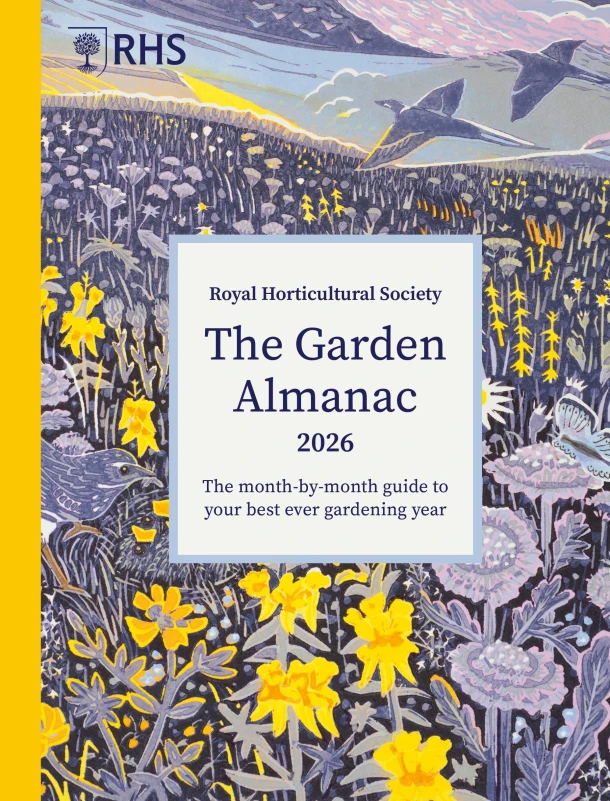 RHS The Garden Almanac 2026 – Royal Horticultural Society – boek cover