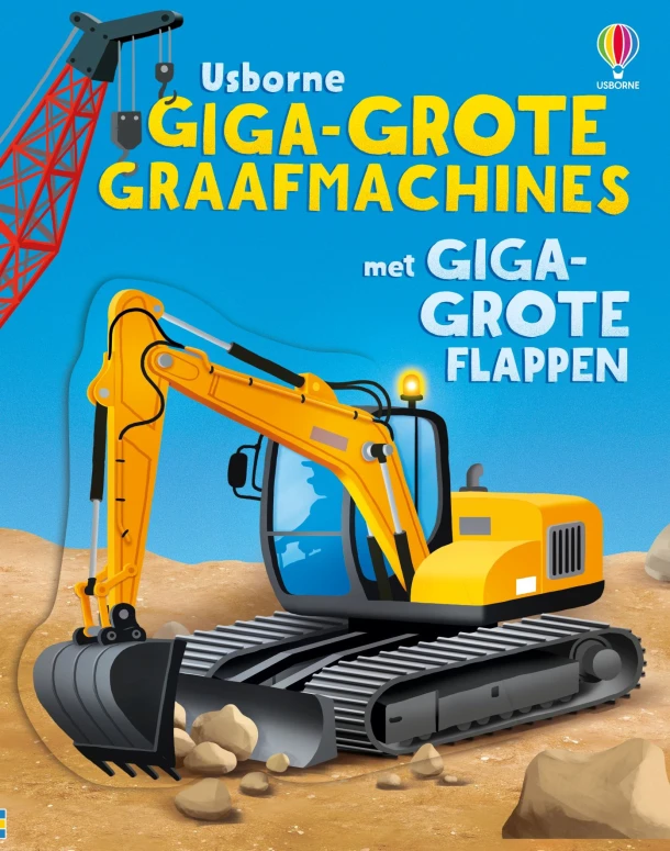 Giga-grote graafmachines met giga-grote flappen – boek cover
