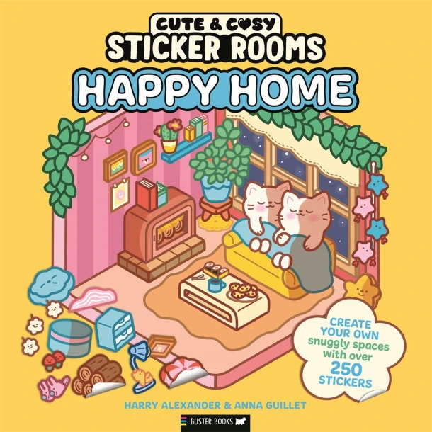 Sticker Rooms: Happy Home – Anna Guillet – boek cover