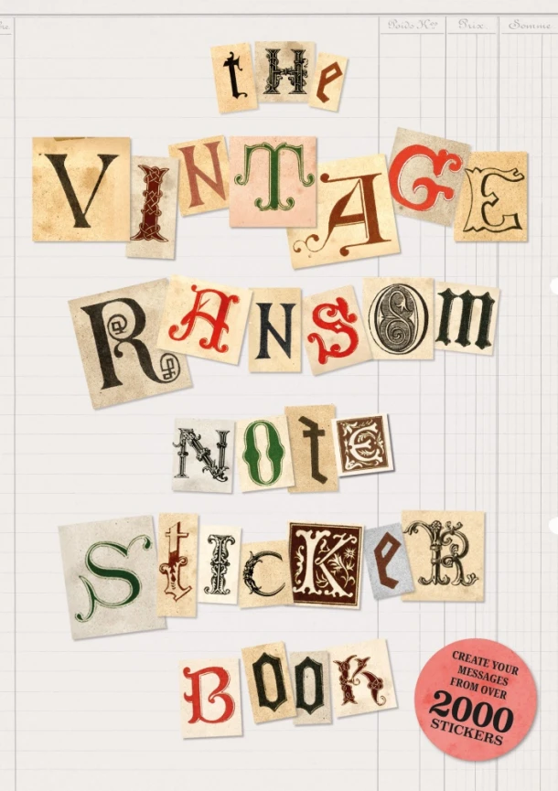 Ye Olde Ransom Note Sticker Book – Luke Herriott – boek cover