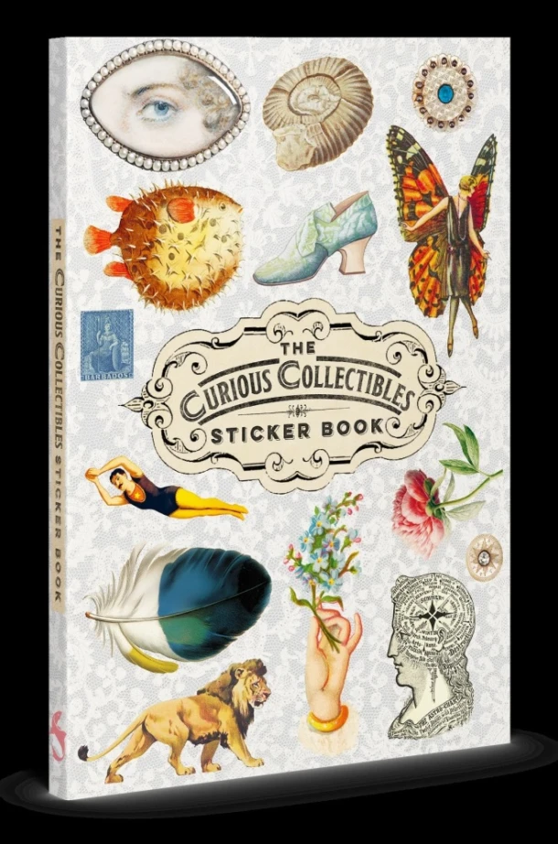 The Curious Collections Sticker Book – Grace Wilmshurst – boek cover