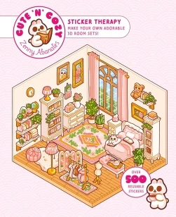 Cute 'n' Cozy Sticker Therapy – Zenny Abanales – boek cover
