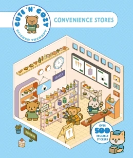 Cute 'n' Cozy Sticker Therapy: Convenience Stores – Skittledog – boek cover