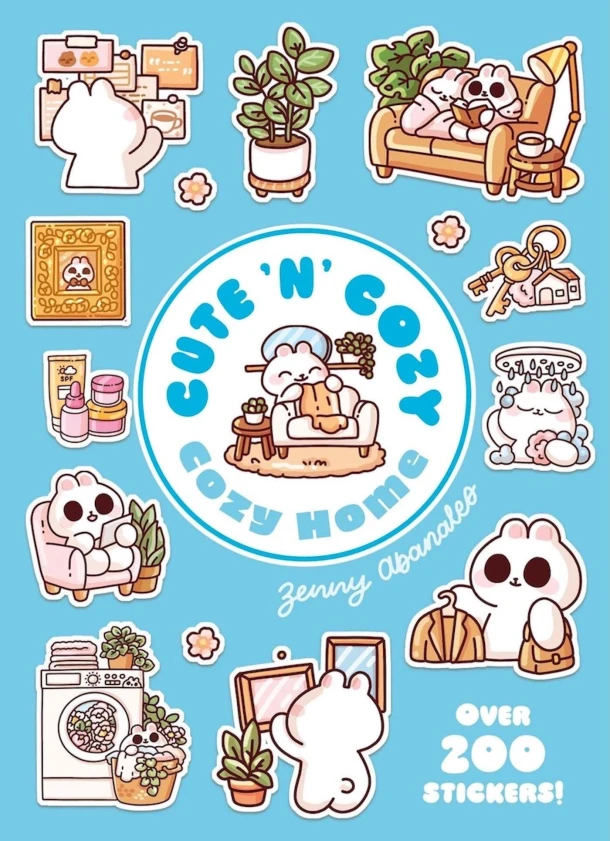 Cozy Home: A Cute 'n' Cozy Little Sticker Book – Zenny Abanales – boek cover