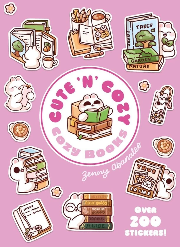Cozy Books: A Cute 'n' Cozy Little Sticker Book – Zenny Abanales – boek cover