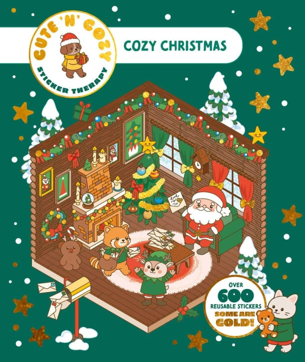 Cute 'n' Cozy Sticker Therapy: Cozy Christmas – Skittledog – boek cover