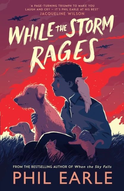 While the Storm Rages – Phil Earle – boek cover