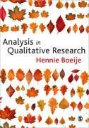 Analysis in Qualitative Research – Hennie Boeije – boek cover