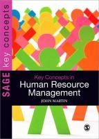 Key Concepts in Human Resource Management – Martin – boek cover
