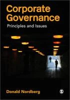 Corporate Governance – Donald Nordberg – boek cover