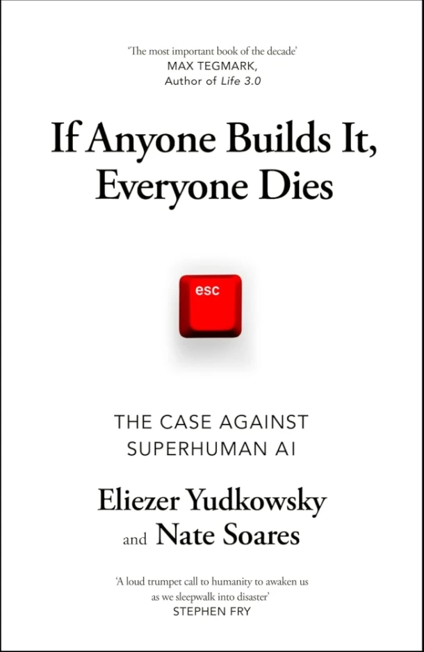 If Anyone Builds It, Everyone Dies – Eliezer Yudkowsky – boek cover