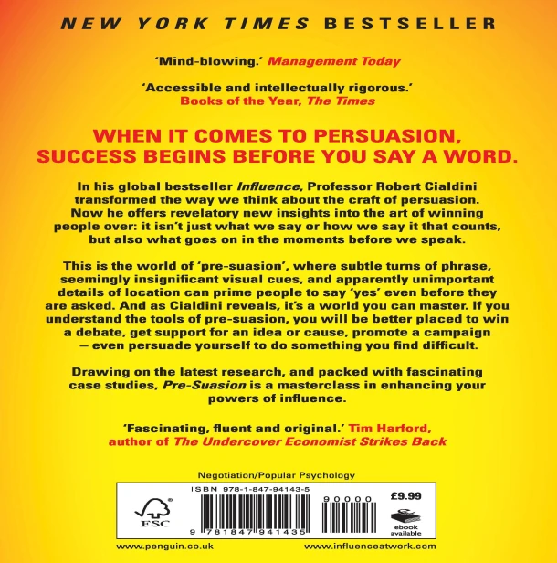 Pre-Suasion – Robert Cialdini – boek cover