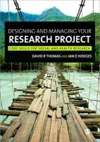 Designing and Managing Your Research Project: Core Skills for Social and Health Research – Thomas – boek cover