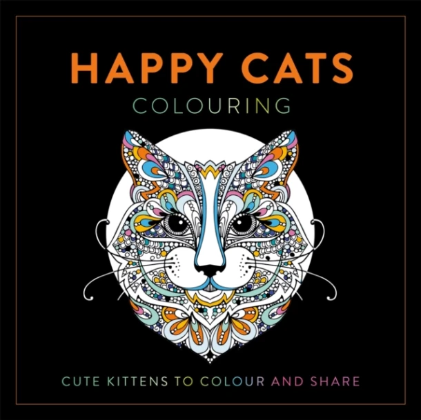 Happy Cats Colouring – LOM ART – boek cover