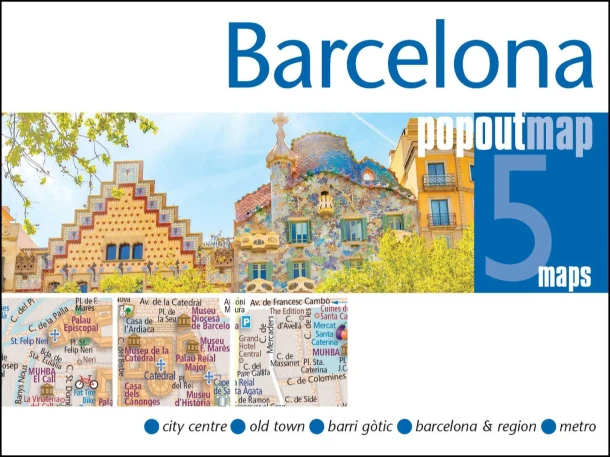 Barcelona PopOut Map – boek cover