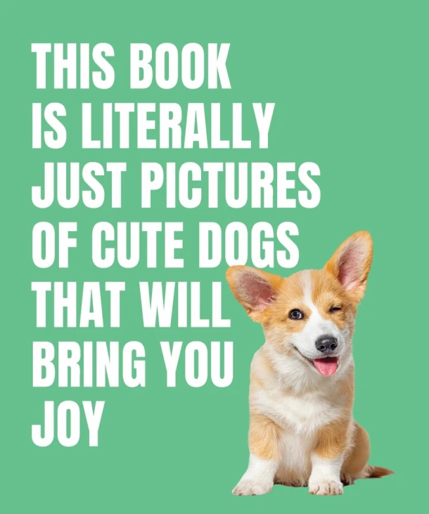This Book Is Literally Just Pictures of Cute Dogs That Will Bring You Joy – Smith Street Books – boek cover