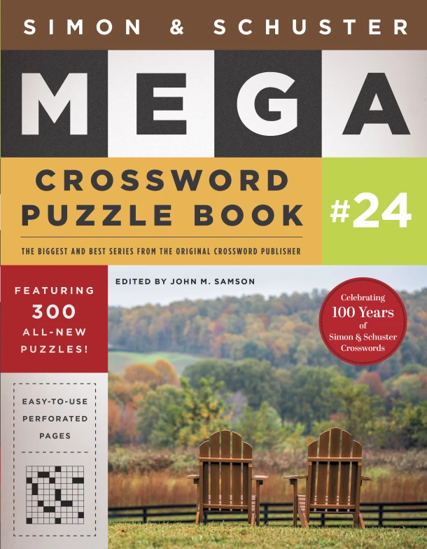 Simon & Schuster Mega Crossword Puzzle Book #24 – John M. Samson – boek cover
