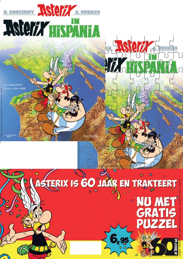 14. asterix in hispania + puzzel – boek cover