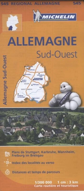 Michelin Wegenkaart 545 Duitsland Zuidwest – Michelin – boek cover