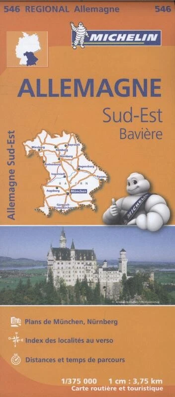 Michelin Wegenkaart 546 Duitsland Zuidoost - Beieren – Michelin – boek cover