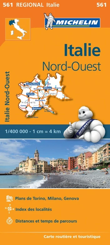 Michelin Wegenkaart 561 Italië Noordwest – Michelin – boek cover
