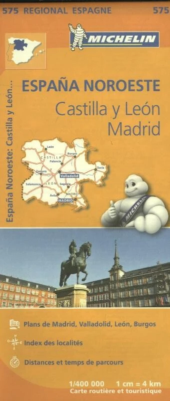 Michelin Wegenkaart 575 Spanje Noordwest - Castilla y León, Madrid – Michelin – boek cover