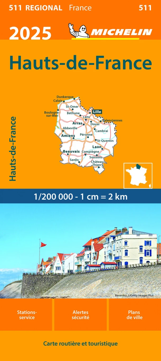 Michelin 511 Hauts-de-France 2025 – boek cover