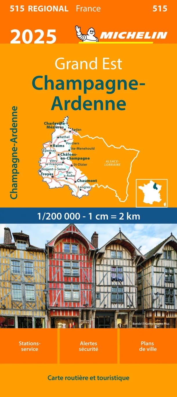 Michelin 515 Champagne-Ardenne 2025 – boek cover