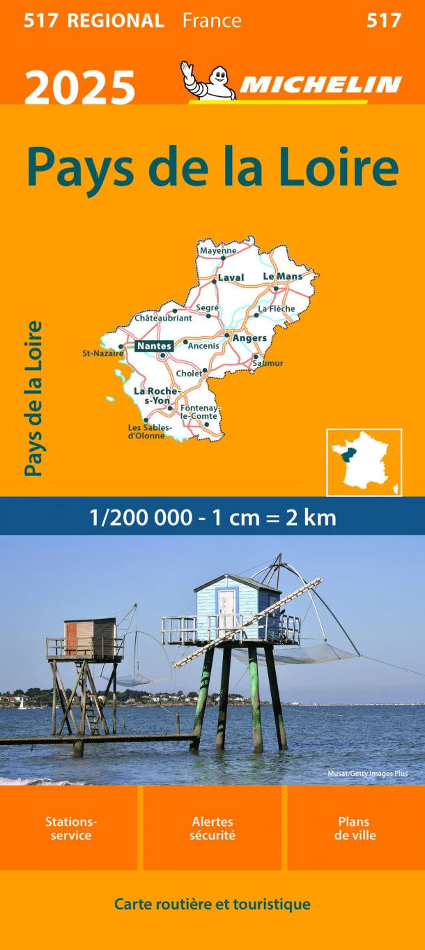 Michelin 517 Pays de Loire 2025 – boek cover