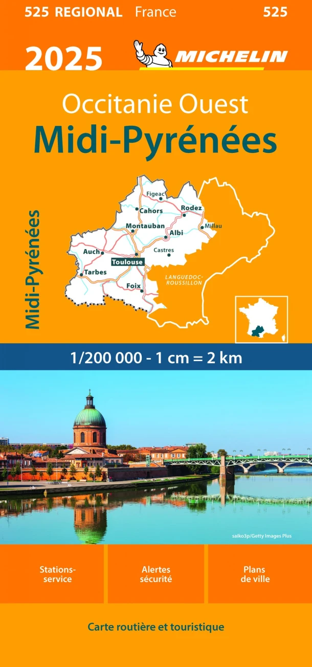 Michelin 525 Midi-Pyrenees 2024 – boek cover