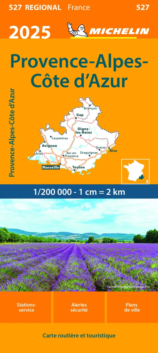 Michelin 527 Provence, Cote-d'Azur 2025 – boek cover