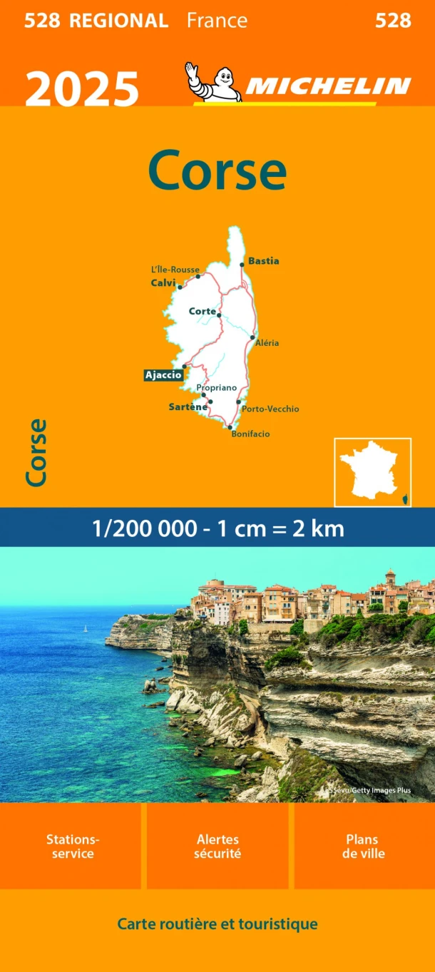 Michelin 528 Corsica / Corse 2025 – boek cover