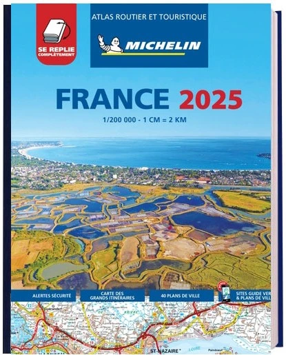 France 2025 - Tourist & Motoring Atlas Multi-flex – Michelin – boek cover
