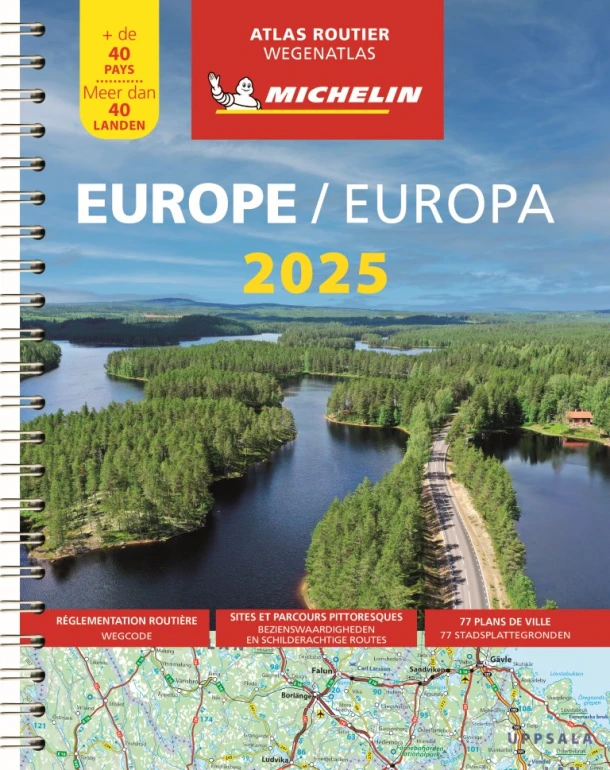 Michelin Atlas Europa 2025 – boek cover