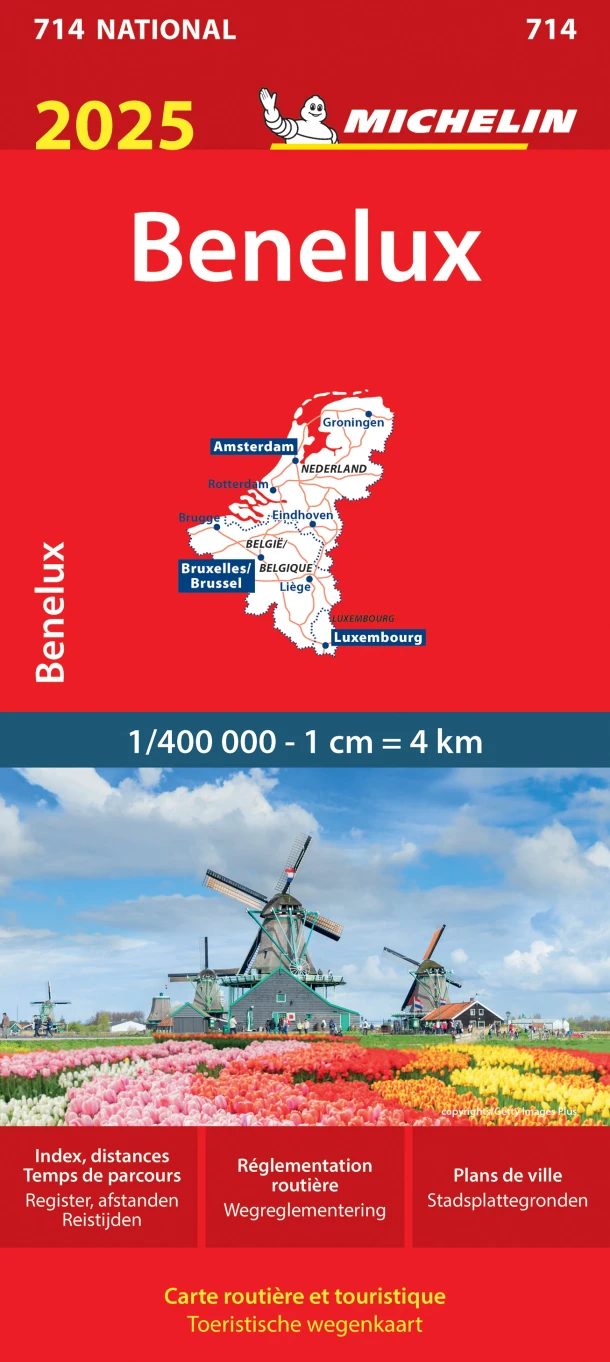 Michelin 714 Benelux 2025 – boek cover