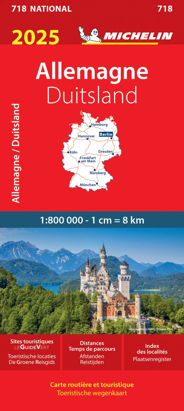 Michelin 718 Duitsland 2025 – boek cover