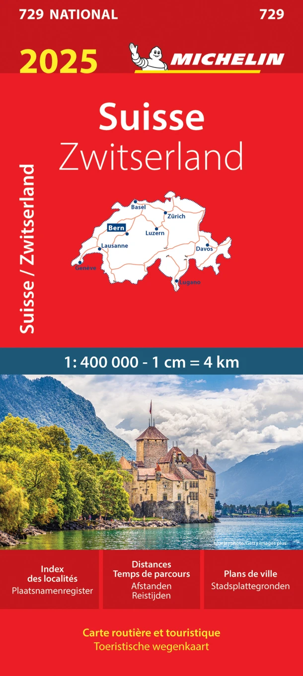 Michelin 729 Zwitserland 2025 – boek cover