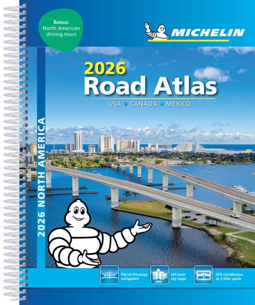 Michelin Wegenatlas USA, Canada, Mexico 2026 – boek cover