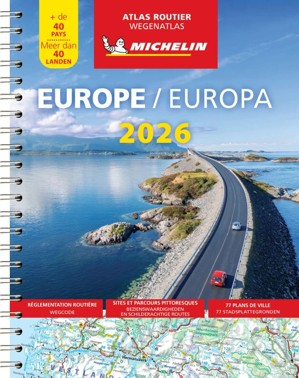 Michelin Atlas Europa 2026 – boek cover