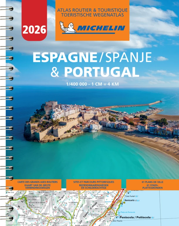 Michelin Atlas Spanje, Portugal 2026 – boek cover