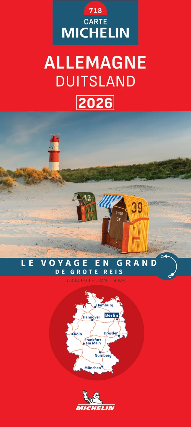 Michelin Wegenkaart 718 Duitsland 2026