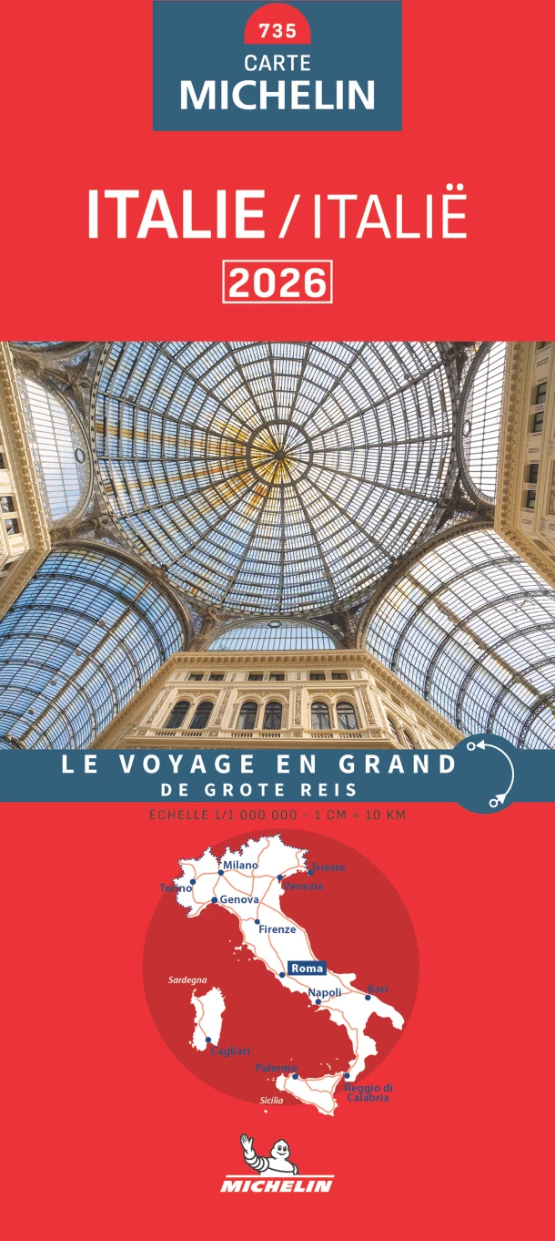 Michelin Wegenkaart 735 Italië 2026 – boek cover