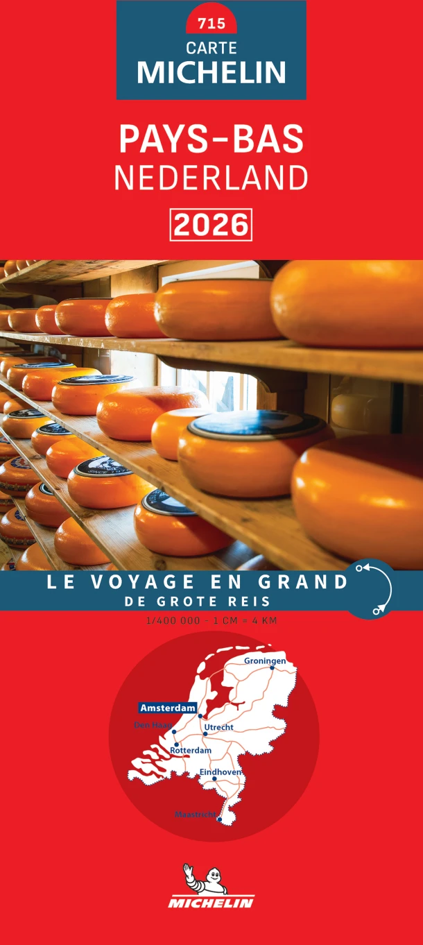 Michelin Wegenkaart 715 Nederland 2026 – boek cover